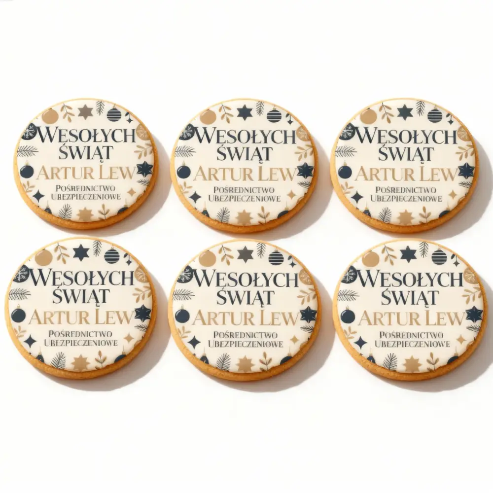 Brownie z logotypem firma logistyczna - Pracownia Cukiernicza Torty Złote Iwona Pasternak