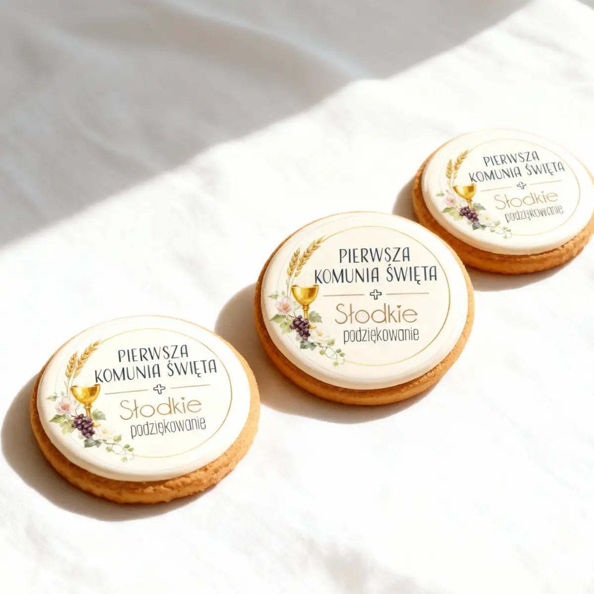 Ciasteczka podziękowania na komunię - Pracownia Cukiernicza Torty Złote Iwona Pasternak