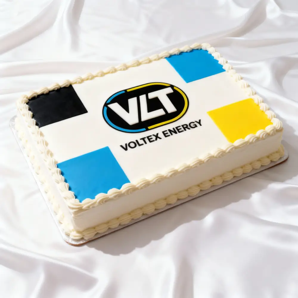 Torty firmowe - tort dla firmy energetycznej - Pracownia Cukiernicza Torty Złote Iwona Pasternak