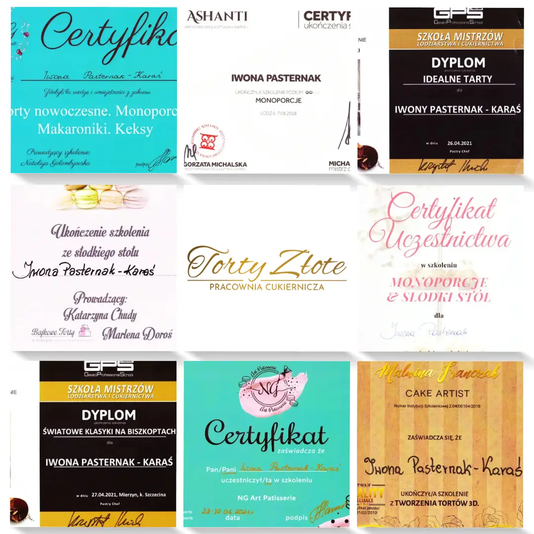Jakość potwierdzona wiedzą, doświadczeniem i pasją - Pracownia Cukiernicza Torty Złote Iwona Pasternak