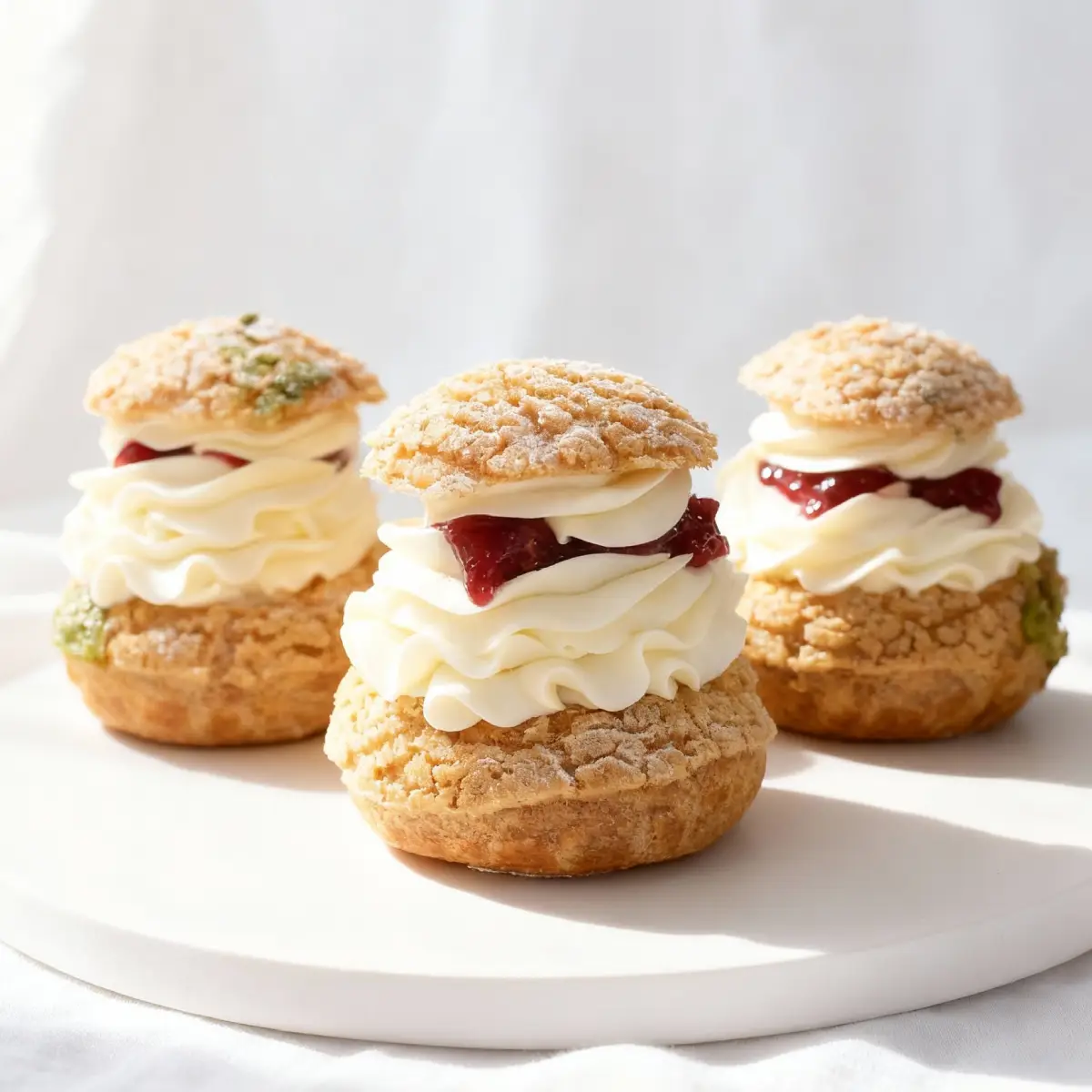 Słodki stół z ptysiami z frużeliną – lekki, kremowy deser z chrupiącą posypką – Pracownia Cukiernicza Torty Złote Iwona Pasternak