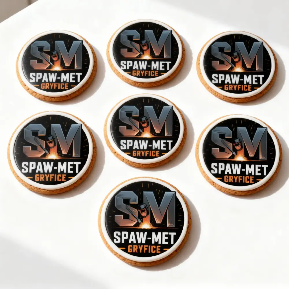 Ciasteczka z nadrukiem Firma Spawalnicza - Pracownia Cukiernicza Torty Złote Iwona Pasternak