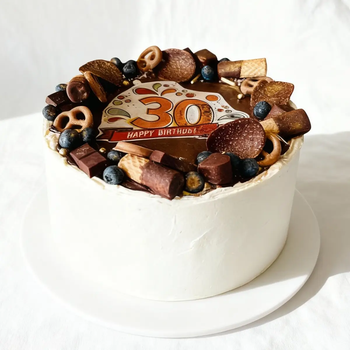 Tort urodzinowy czekoladowy z dodatkiem ciasteczek – Pracownia Cukiernicza Torty Złote Iwona Pasternak Karaś