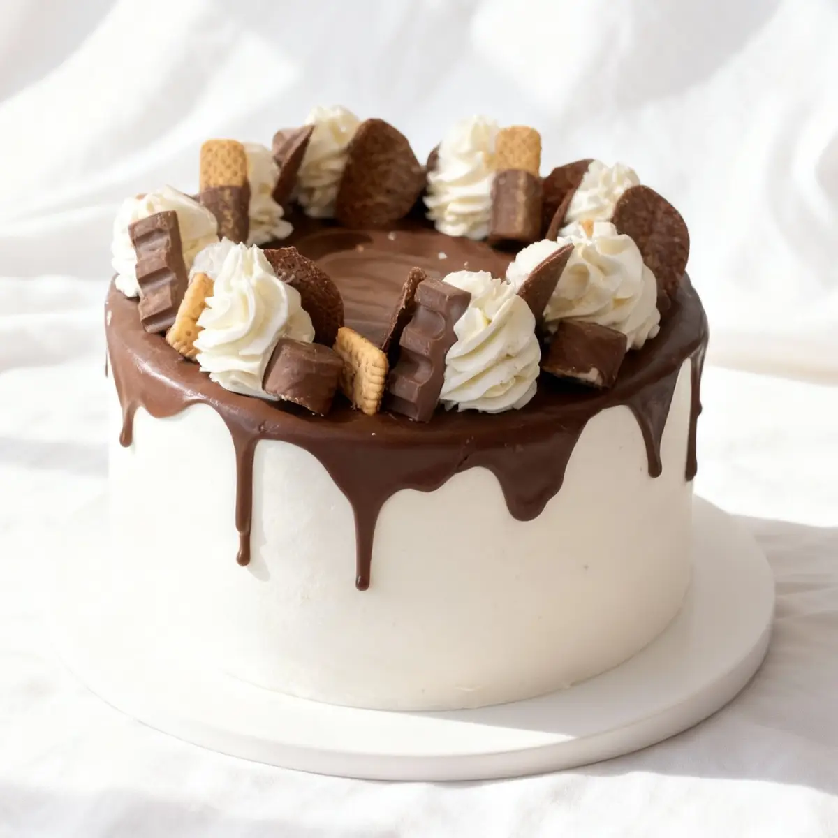  Tort urodzinowy z ciasteczkami i czekoladowym drapingiem – Pracownia Cukiernicza Torty Złote Iwona Pasternak Karaś